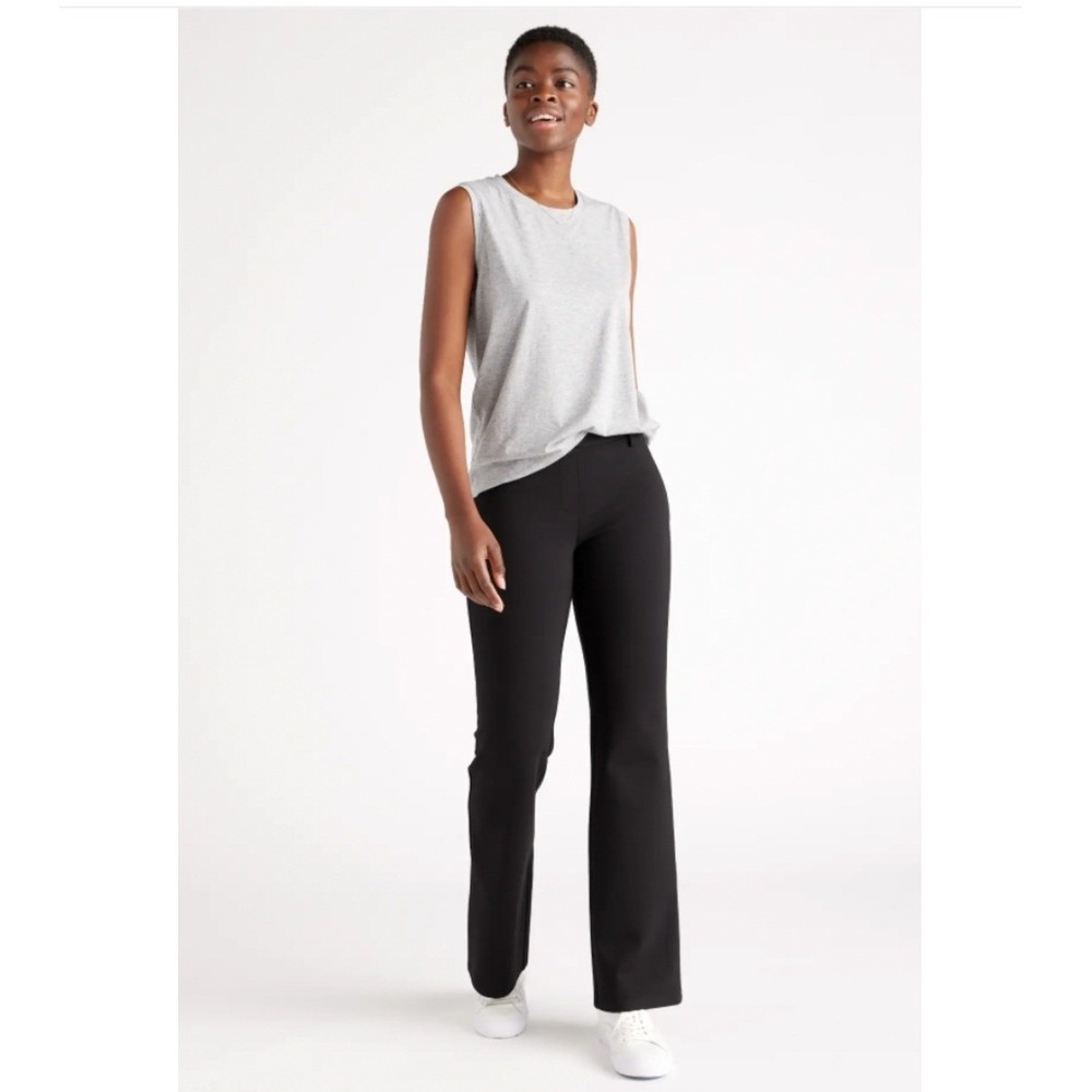 NWT Quince Ultra-Stretch Ponte Bootcut Pants Black Size Large